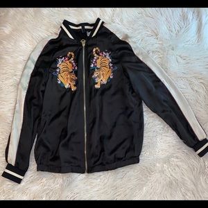 Silky bomber jacket